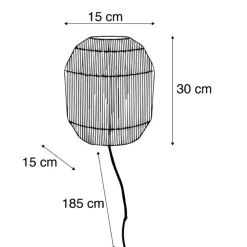 Qazqa wandlampen riki beige e27