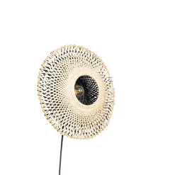 Qazqa wandlampen rina crème e27