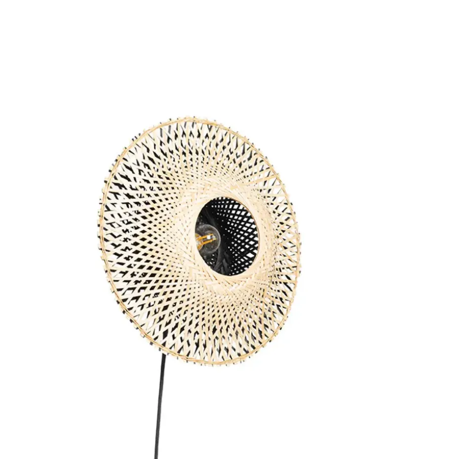 Qazqa wandlampen rina crème e27