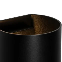 Qazqa wandlampen sabbio zwart g9