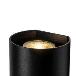 Qazqa wandlampen sabbir zwart gu10