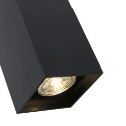 Qazqa wandlampen sandy zwart gu10