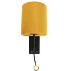 Qazqa wandlampen stacca geel e27