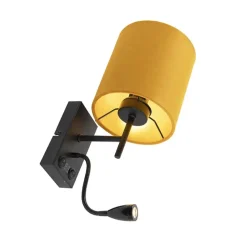 Qazqa wandlampen stacca geel e27