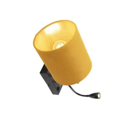 Qazqa wandlampen stacca geel e27