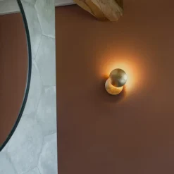 Qazqa wandlampen sunrise goudkleurig g9