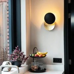 Qazqa wandlampen sunrise zwart g9