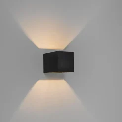 Qazqa wandlampen transfer zwart g9