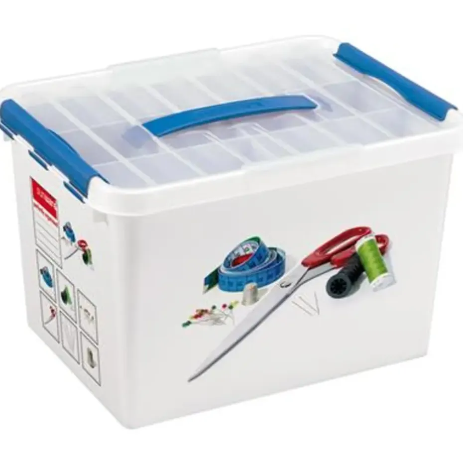 Q-line naaidoos met inzet 22L wit blauw