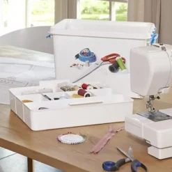 Q-line naaidoos met inzet 22L wit blauw