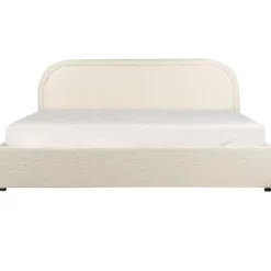 QUILLIEN - Bed met opbergruimte - Beige - 180 x 200 cm - Polyester