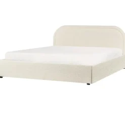 QUILLIEN - Bed met opbergruimte - Beige - 160 x 200 cm - Polyester