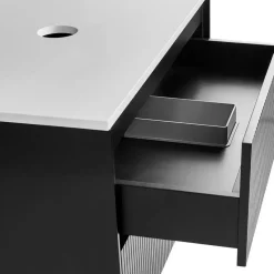 QUINTELA - Badkamermeubel - Zwart - 80 x 52 cm - MDF