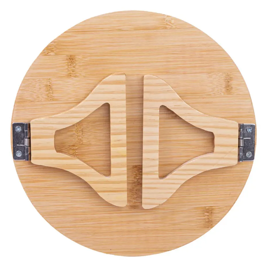 QUVIO Armleuning dienblad met inklapbare armen - Bamboe