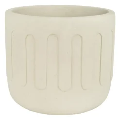 QUVIO Bloempot - Drips - Beton - Beige