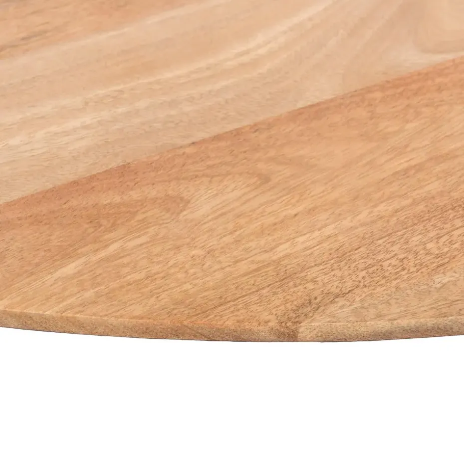 QUVIO Eettafel Sofia – Rond – Ø120 – Kruispoot – Naturel