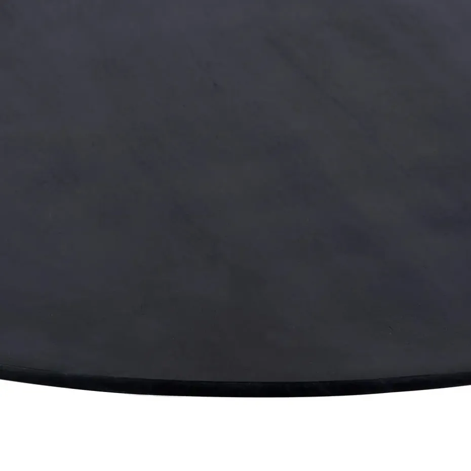 QUVIO Eettafel Sofia – Rond – Ø120 – Kruispoot – Mangohout – Zwart