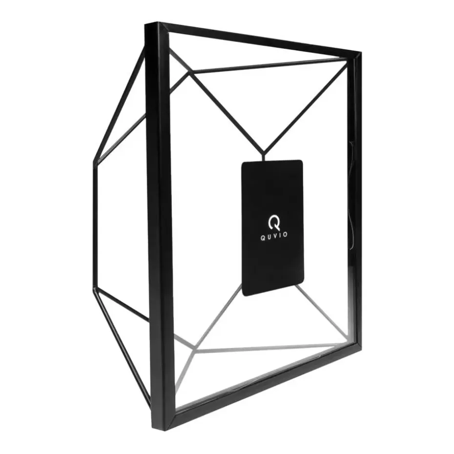QUVIO Fotolijst hexagon staal 15 x 20.5cm - Zwart