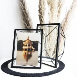 QUVIO Fotolijst hexagon staal 15 x 20.5cm - Zwart