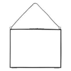 QUVIO Fotolijst met ketting 15 x 20 cm - Antraciet