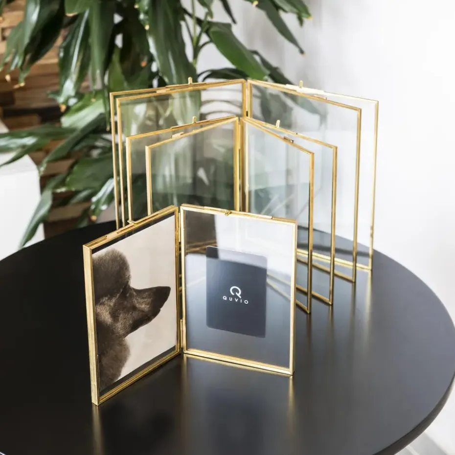 QUVIO Fotolijst staand rechthoek 13 x 18 cm (bxh) - Goud