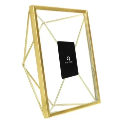 QUVIO Fotolijstje hexagon - 15 x 20.5 cm - staal - Goud