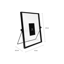 QUVIO Fotolijstje staand - Set van 3 - Zwart