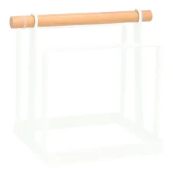 QUVIO Houder voor snijplanken - Metaal - Wit