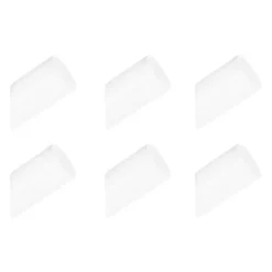 QUVIO Houten wand haakje - Wit - S - Set van 6