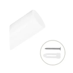 QUVIO Houten wand haakje - Wit - S - Set van 6