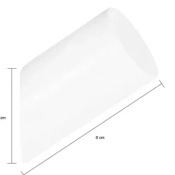 QUVIO Houten wand haakje - Wit - S - Set van 6