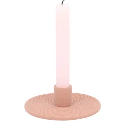QUVIO Kaarsenstandaard rond - Keramiek - Terra Cotta