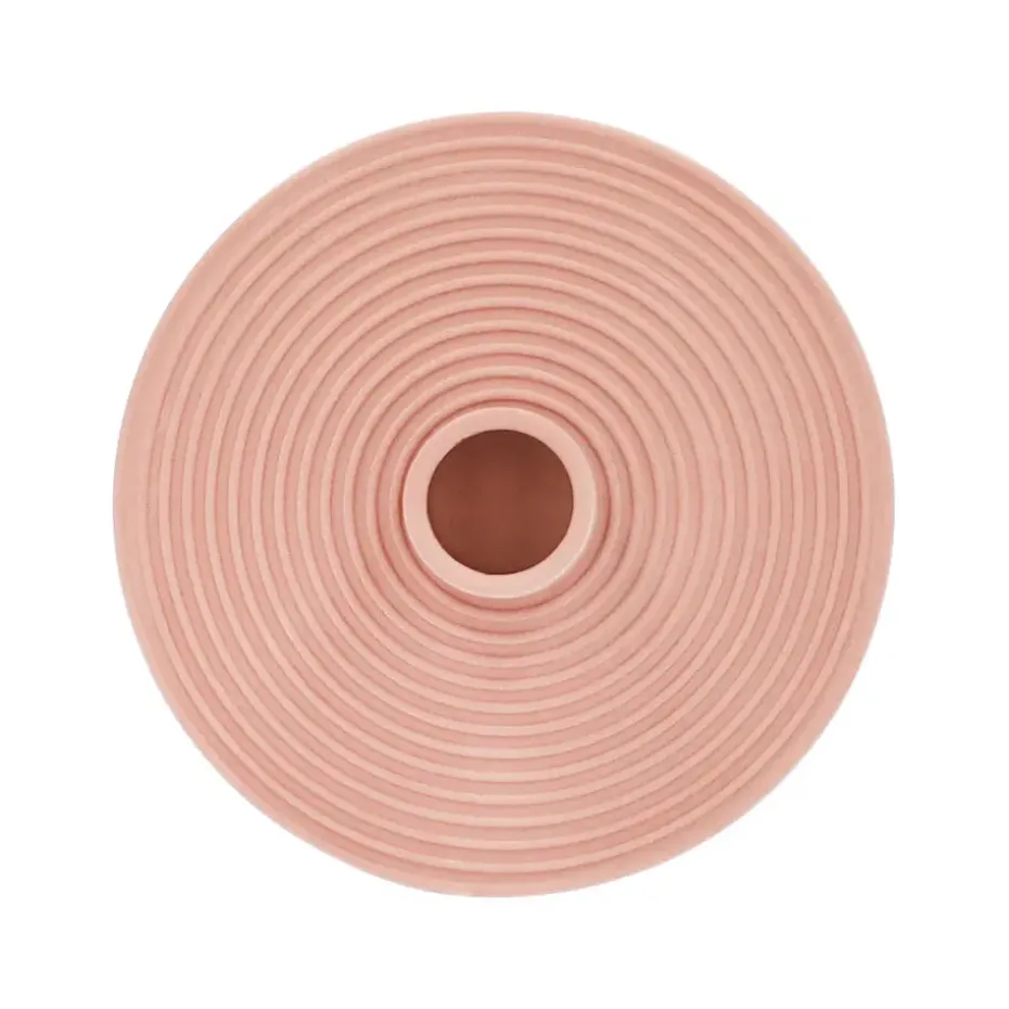 QUVIO Kaarsenstandaard rond - Keramiek - Terra Cotta