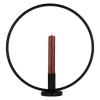 QUVIO Kandelaar - Rond - 29 cm - Metaal - Zwart