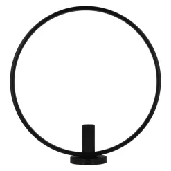 QUVIO Kandelaar - Rond - 29 cm - Metaal - Zwart