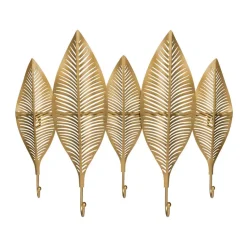 QUVIO Kapstok 5 veren metalen - Goud