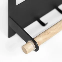 QUVIO Keukenrekje metaal met magneet - Zwart