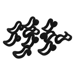 QUVIO Kledinghanger organizer - Set van 10 - Zwart