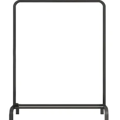 QUVIO Kledingrek met schoenen opbergruimte zwart