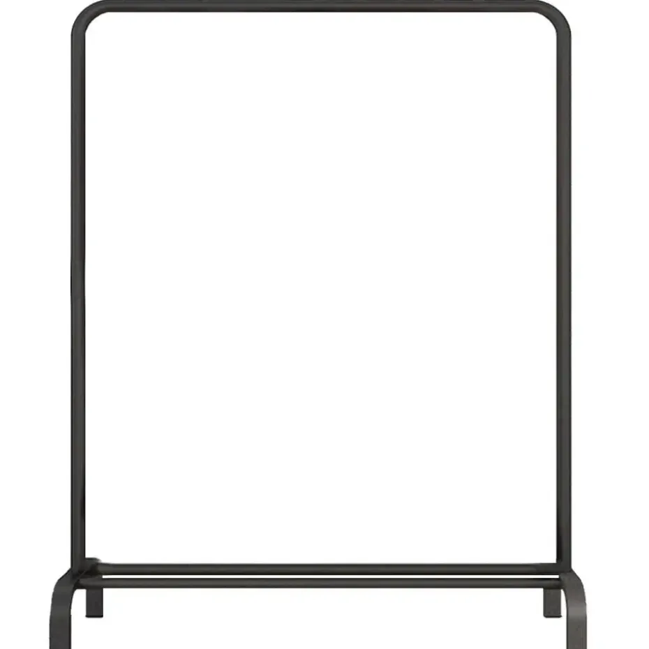 QUVIO Kledingrek met schoenen opbergruimte zwart