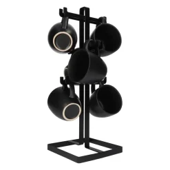 QUVIO Mokken houder - Metaal - Zwart