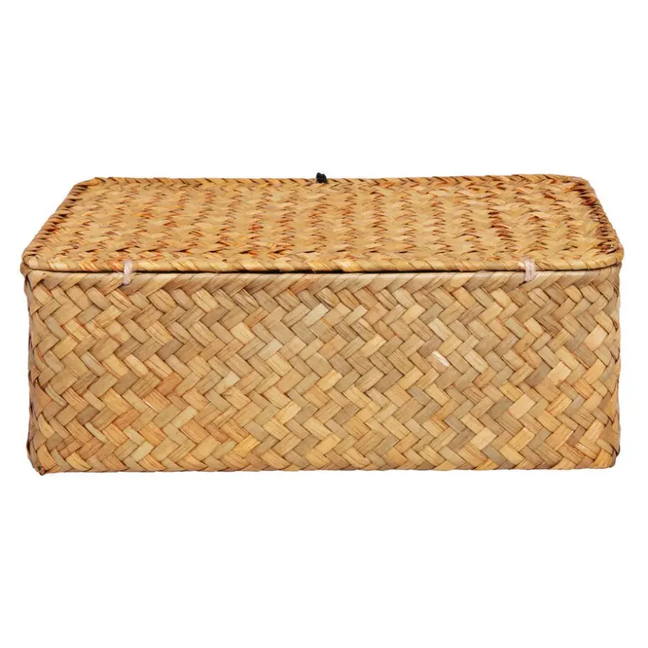 QUVIO Opbergmand - Maat S - Rotan - Bruin