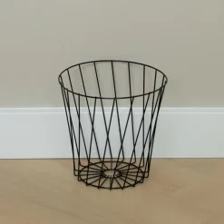 QUVIO Opbergmand - Metaal - Zwart