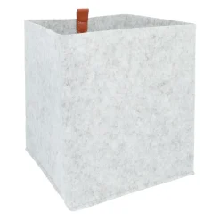 QUVIO Organizer vierkant - 23 x 26,5 cm - Vilt - Grijs