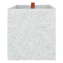 QUVIO Organizer vierkant - 23 x 26,5 cm - Vilt - Grijs