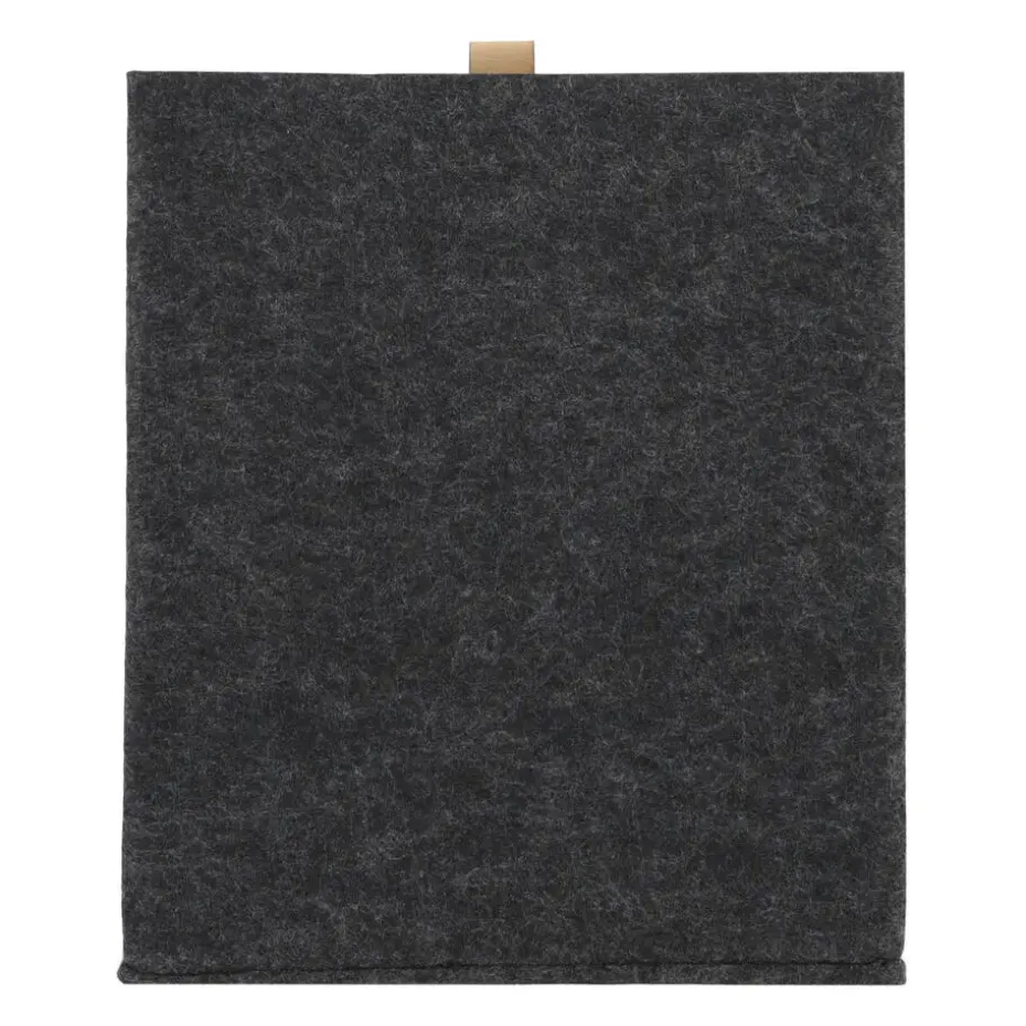 QUVIO Organizer vierkant - 23 x 26,5 cm - Vilt - Donker grijs