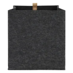 QUVIO Organizer vierkant - 23 x 26,5 cm - Vilt - Donker grijs