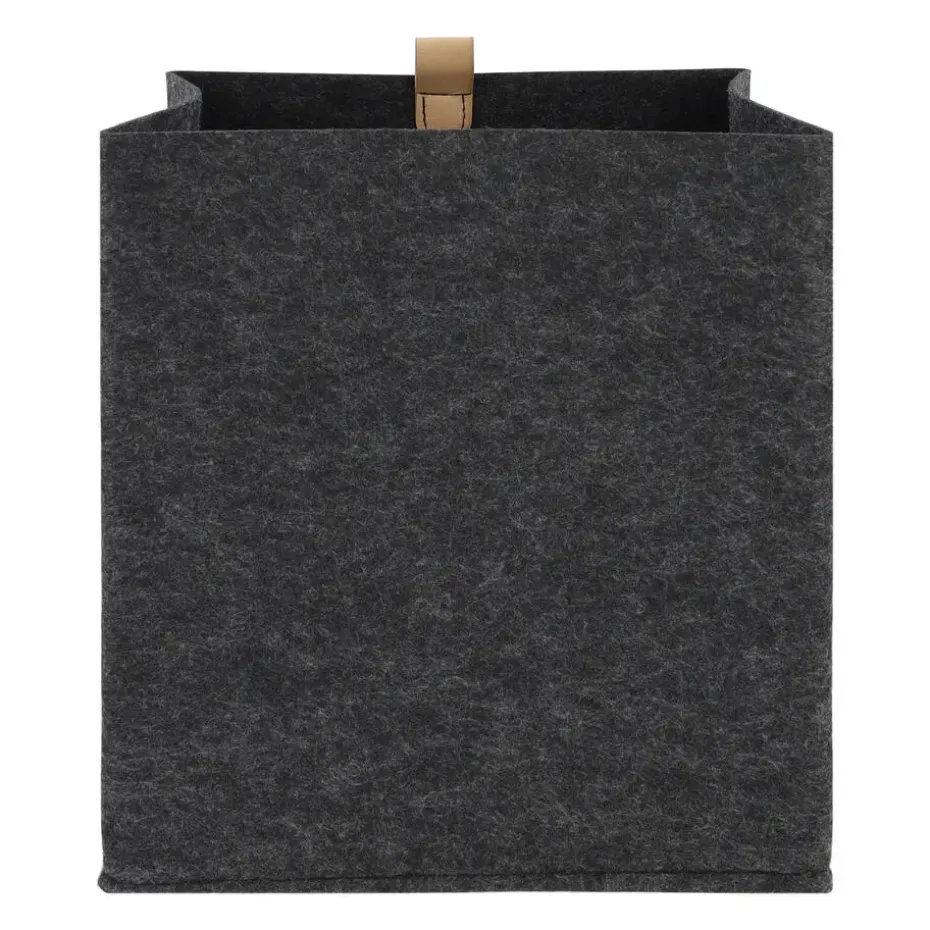 QUVIO Organizer vierkant - 23 x 26,5 cm - Vilt - Donker grijs