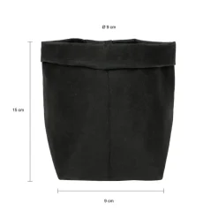 QUVIO Plantenzak uitwasbaar 9x9x15cm - Zwart