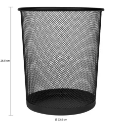 QUVIO Prullenbak mesh - Zwart